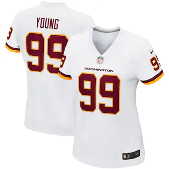 womens nike chase young white washington football team game